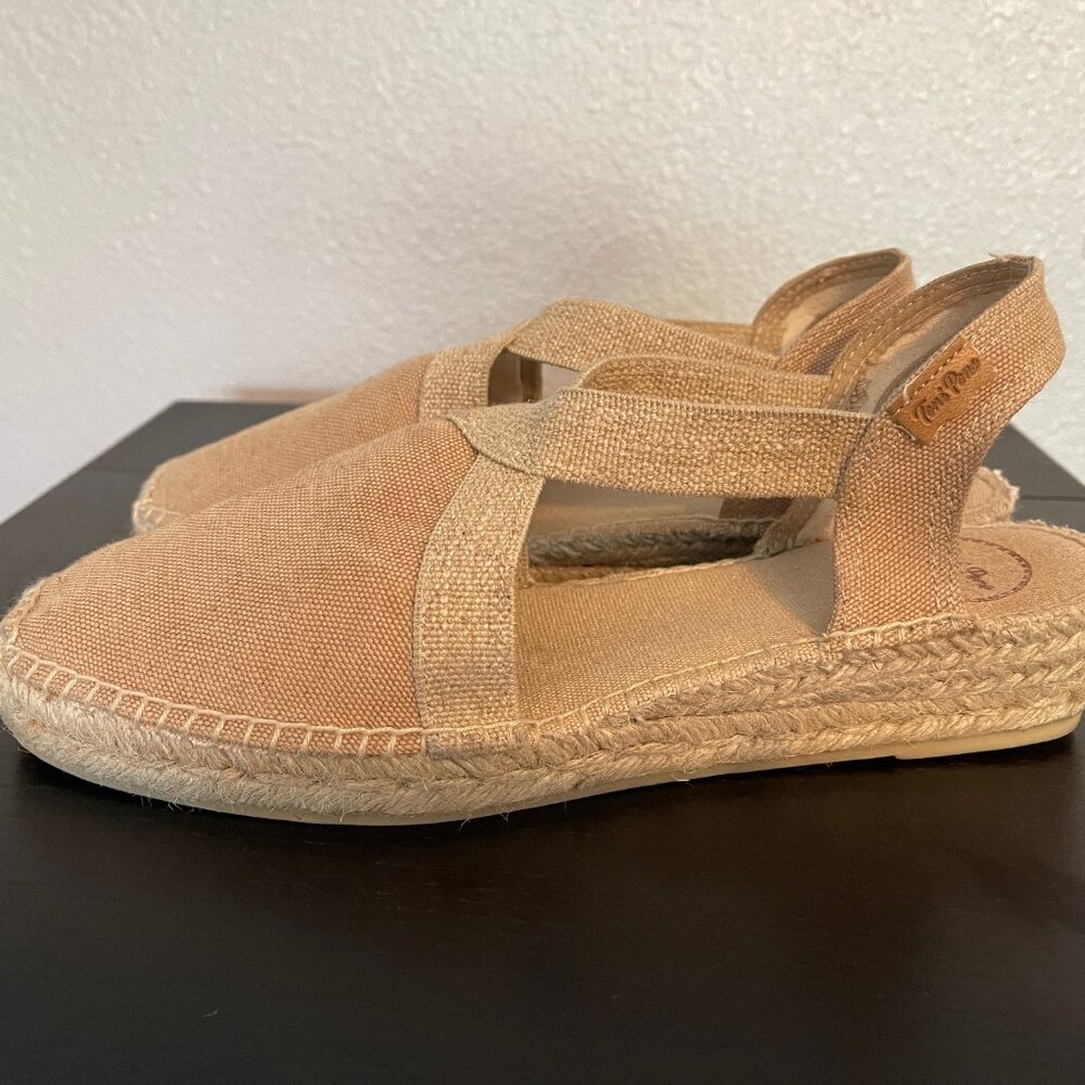 Toni Pons | Slingback | Espadrille | Taupe | Size 8 (EU40)
